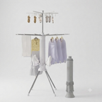 360° Octopus Foldable Clothes Drying Rack with Wheels | Multi-Level Laundry Stand