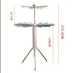 360° Octopus Foldable Clothes Drying Rack with Wheels | Multi-Level Laundry Stand